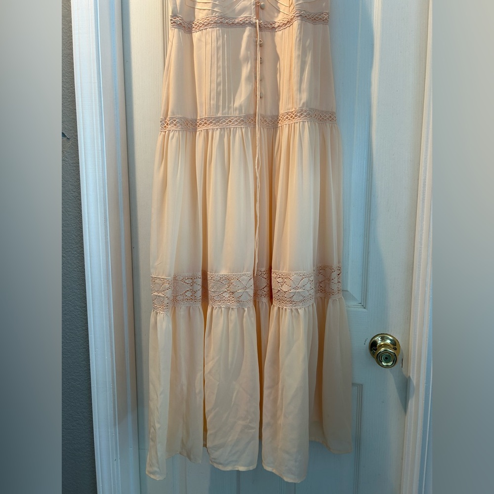 ASOS PEACH DRESS SZ 6 - Picture 4 of 9